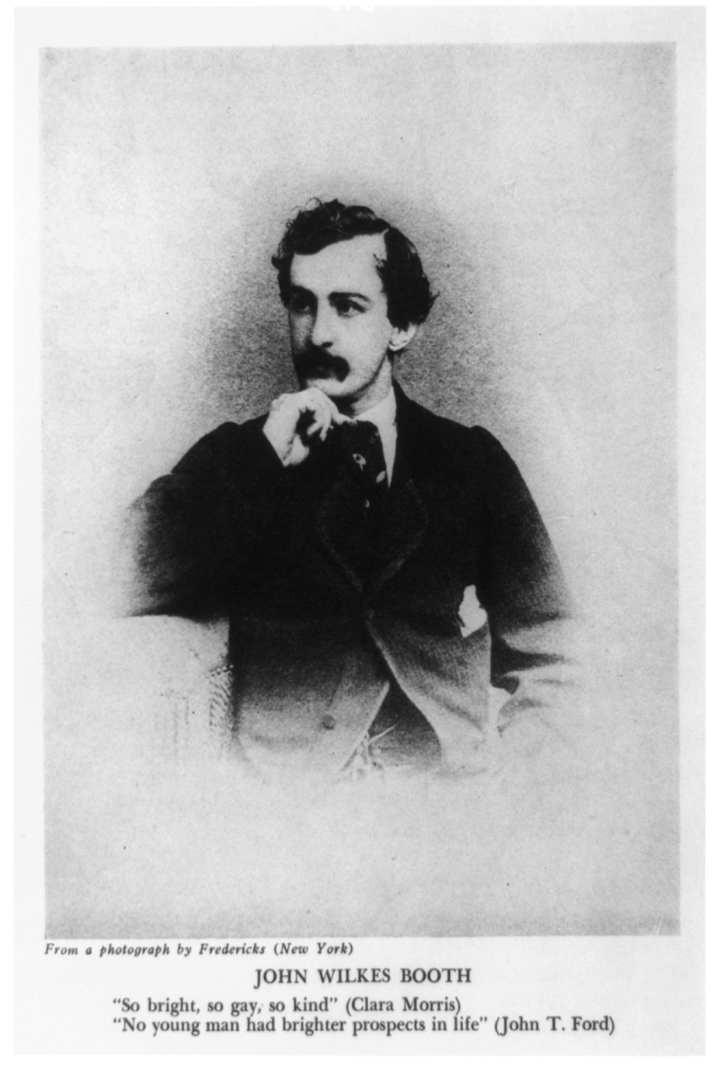 John Wilkes Booth, 1838-1865, 1940 — historic print