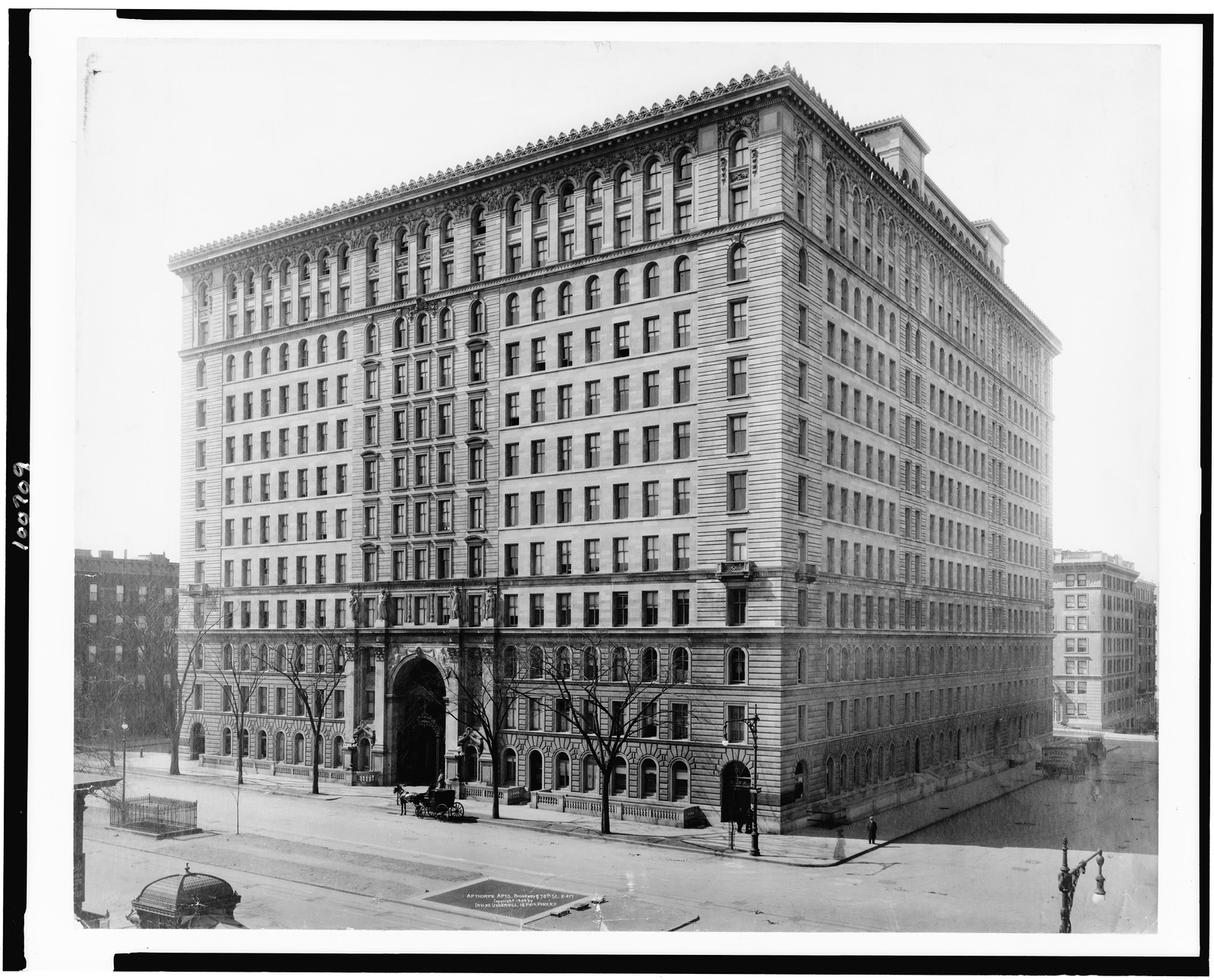 Apthorpe Apartments. Broadway & 78th St., New York, c1909. — historic photograph