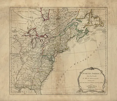 North America from the French of Mr. D'Anville, Improved