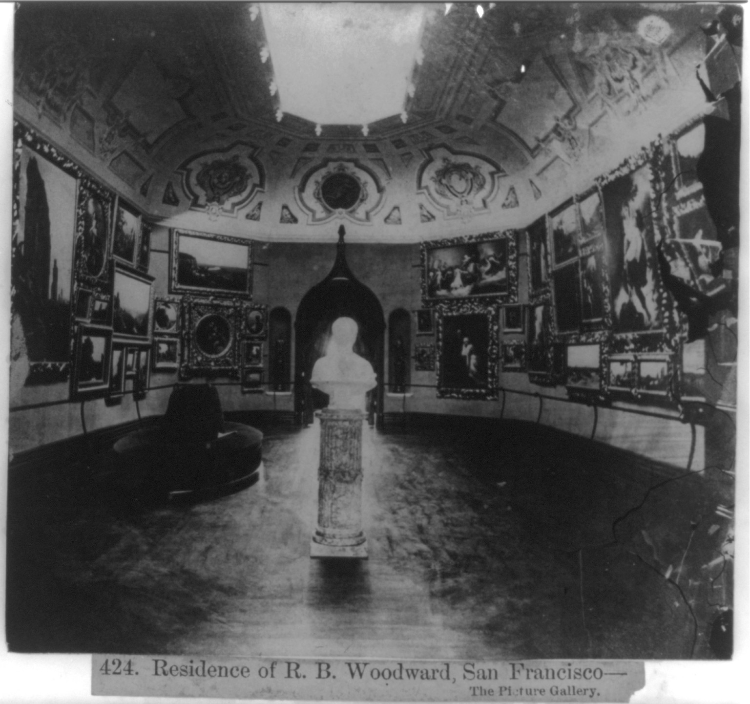 Residence of R.B. Woodward, San Francisco - The Picture Gallery, [published 1866] — historic photograph