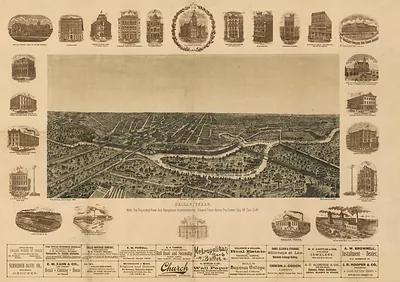 Dallas, Texas, with the projected river and navigation improvements