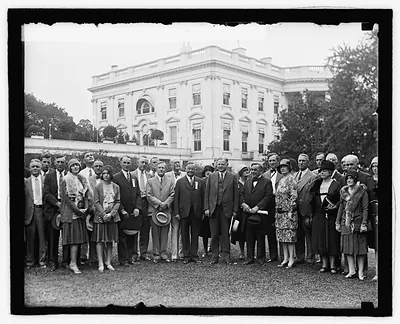 Hoover with Houston Tex. group, 9/6/29