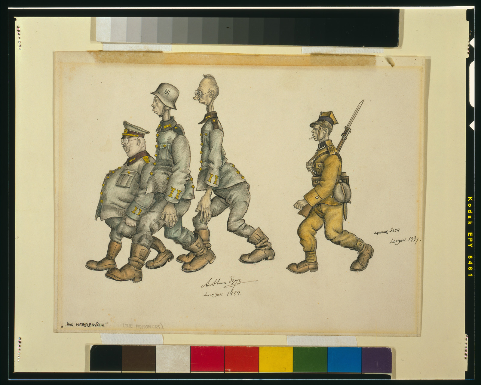Das Herrenvolk / Arthur Szyk, London, 1939., 1939 — historic drawing