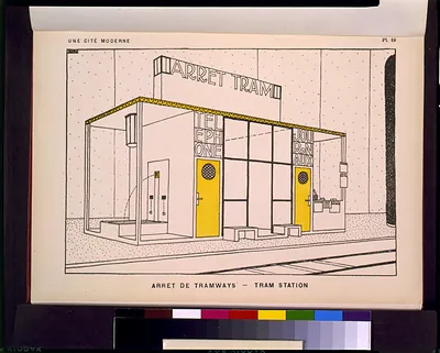 Arret de tramways - tram station / RMS.