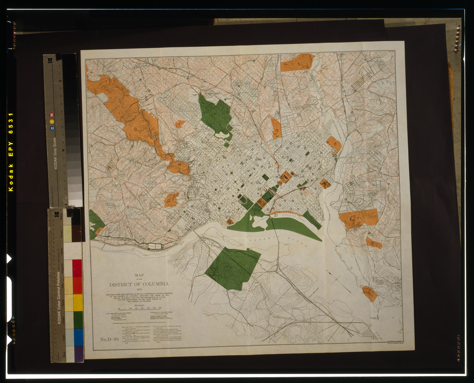 [Plans for Washington, D.C. Map of the District of Columbia / Prepared by J.G. Langdon., and Engineering (ADE) Drawings" (http://www.loc.gov/rr/print/res/103_ade.html)." — antique map