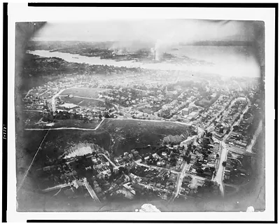 [View of Staten Island, New York City, from balloon]