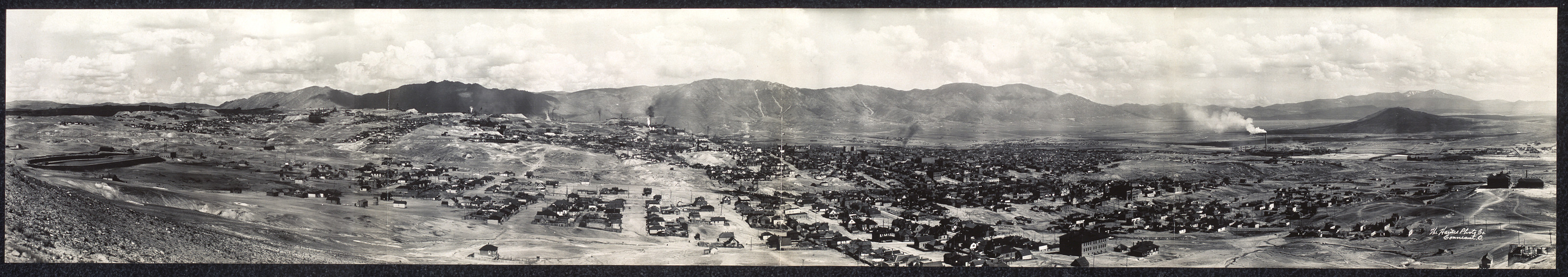 Birds eye view of Butte, Montana, 1908, 1908 — historic image