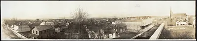 Birds eye view of Bloomer, Wisconsin, 1912