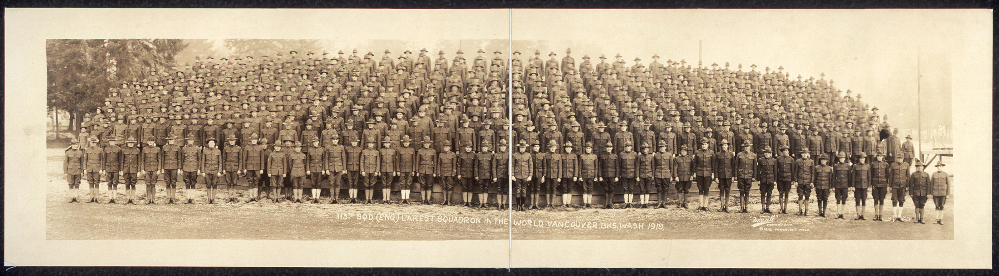 113th Sqd Eng, Vancouver Bks, Washington, 1919, 1919 — historic image