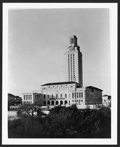 Administration and library building with clock tower