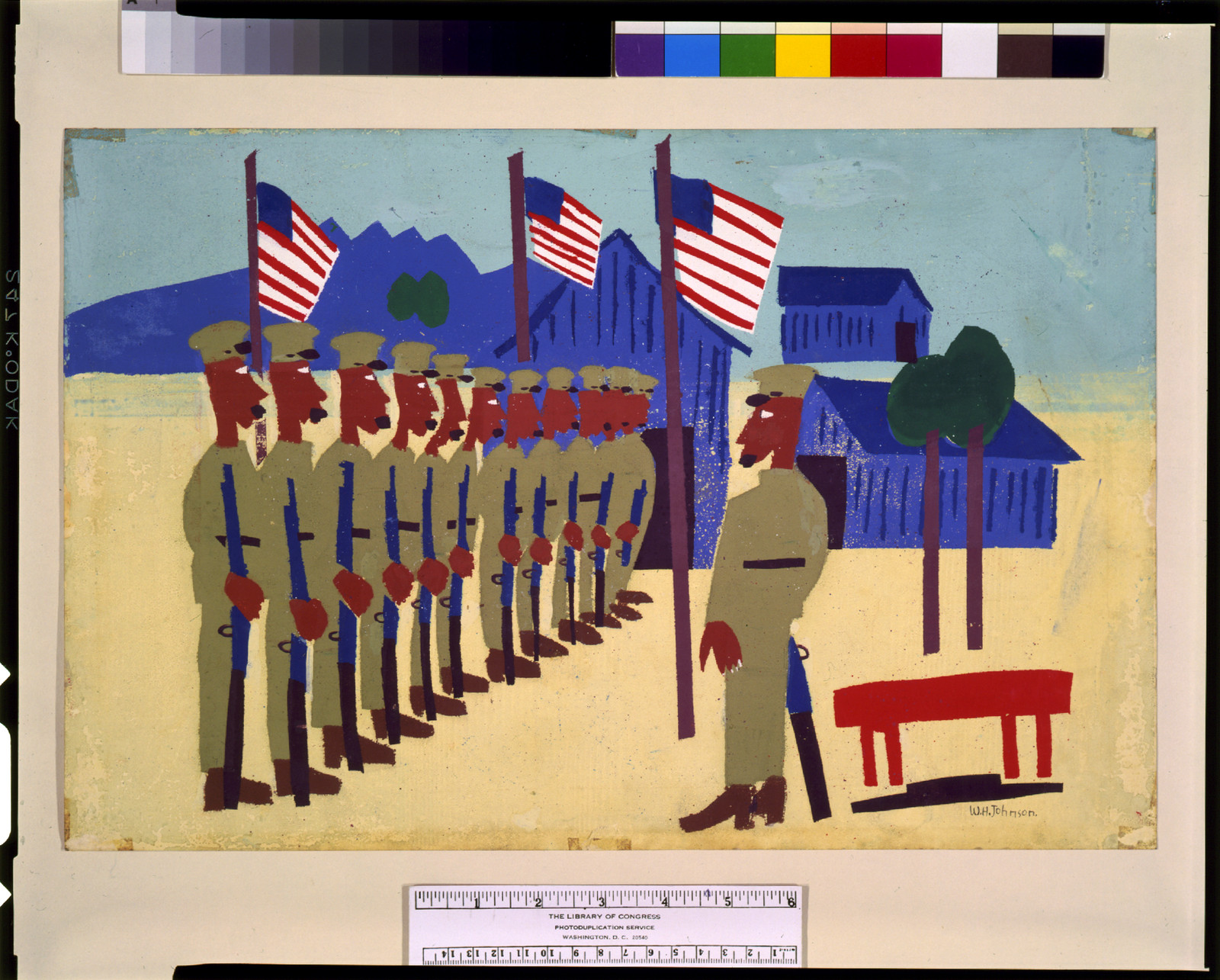 Training for war / W.H. Johnson., [1941 or 1942] — historic print
