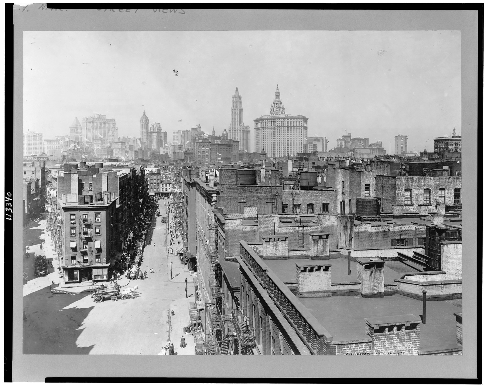 [New York City, including the Lower East Side, from Manhattan Bridge], c1917. — historic photograph