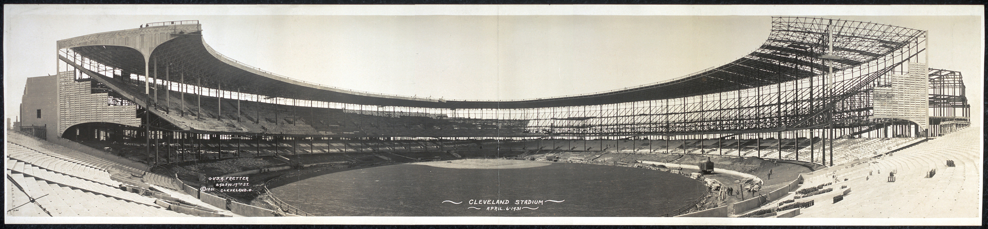 Cleveland Stadium, April 6, 1931, Ohio, 1931, 1931 — historic image