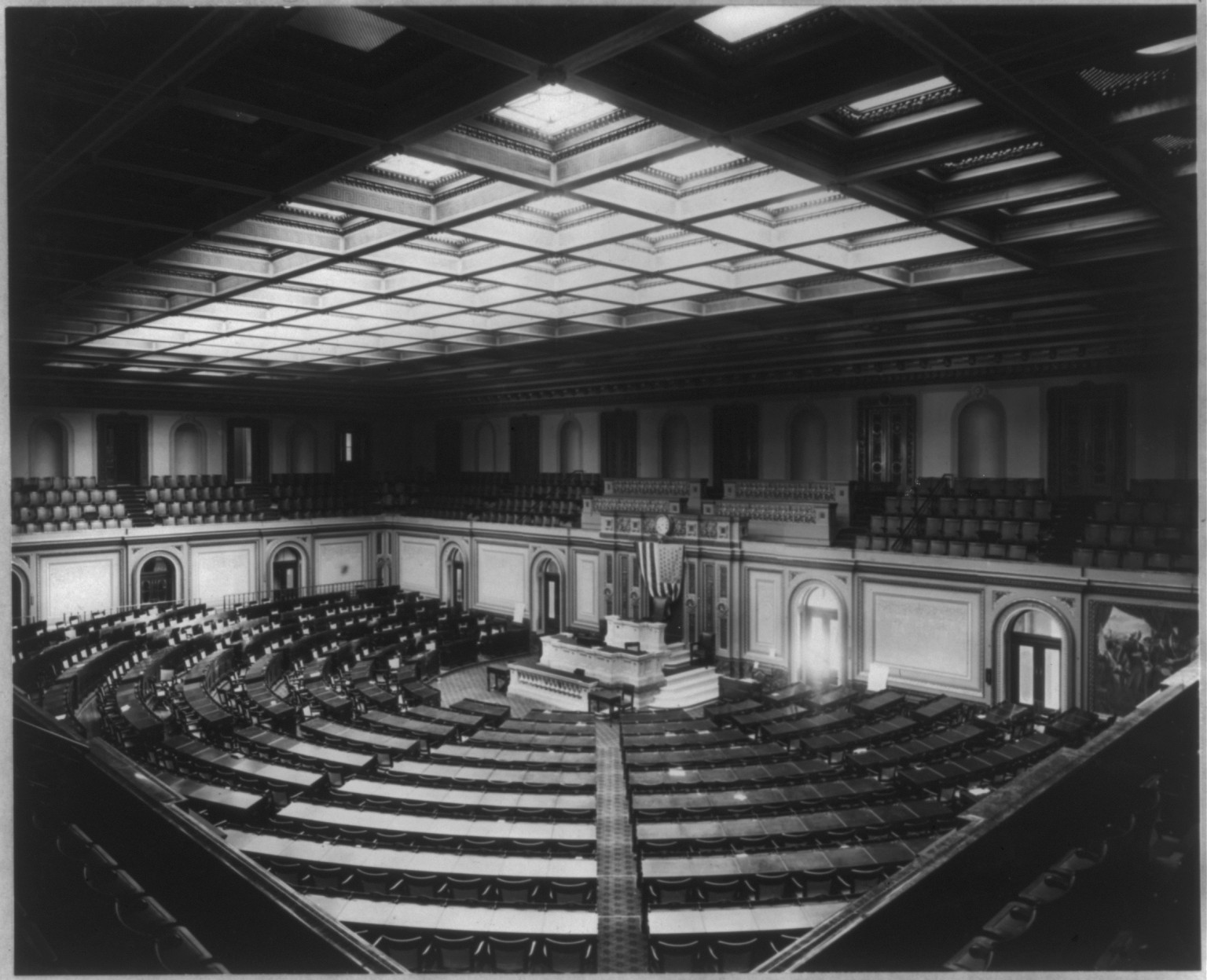 D.C. Washington. Capitol. Interior. Hall of House of Representatives. View from northwest — historic photograph