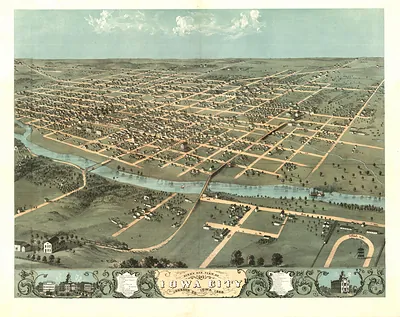 Iowa City, Iowa, 1868