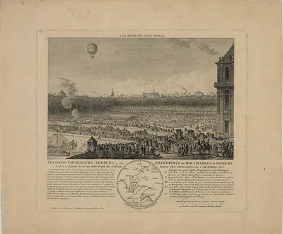 Second Balloon Voyagers, Experiment in the Tuileries Garden, Paris