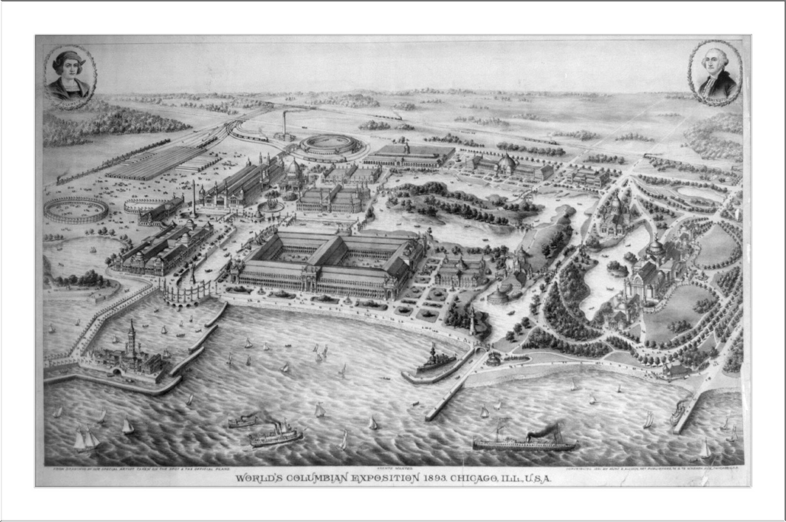 World's Columbian Exposition 1893. Chicago, Ill., U.S.A., c1891 July 29. — historic print