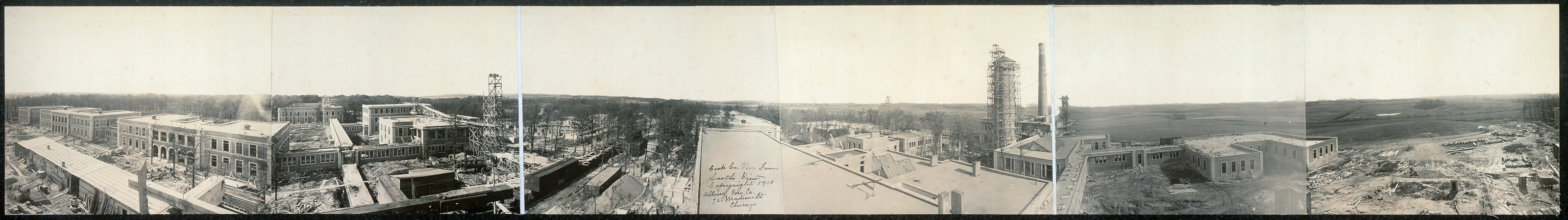 Cook Co Poor Farm, south view, Illinois, 1910, 1910 — historic image