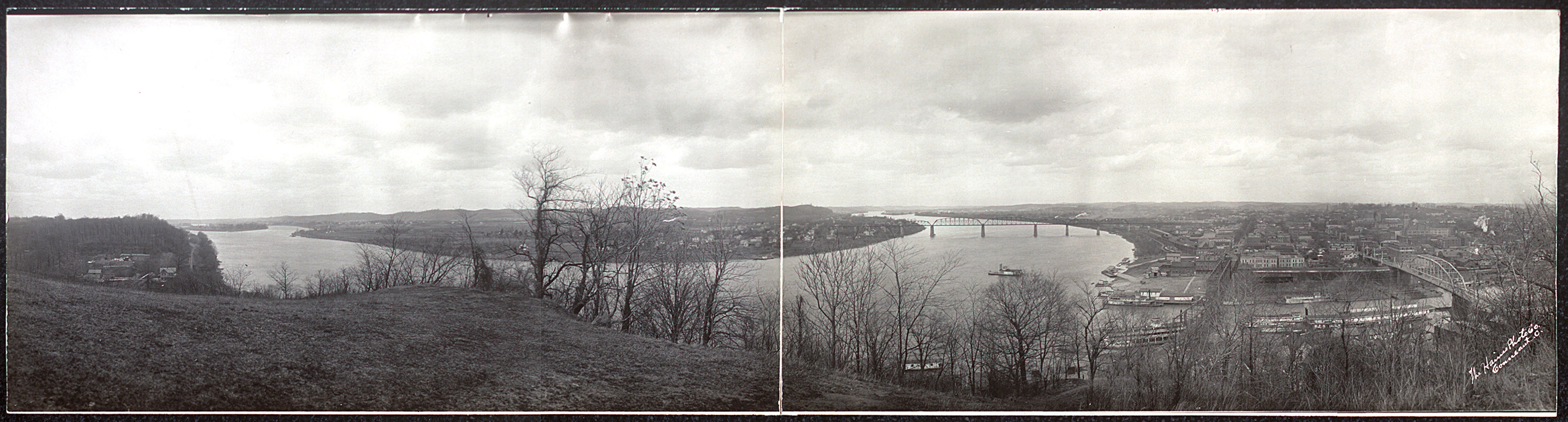River front Parkers, West Virginia, 1909, 1909 — historic image