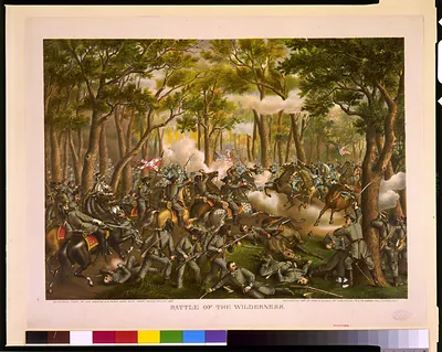 Battle of the Wilderness--Desperate fight on the Orange C.H. Plank Road, near Todd's Tavern, May 6th, 1864