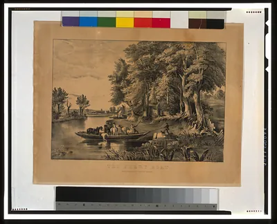 The ferry boat / F. Palmer, del. ; N. Currier Lith. N.Y.