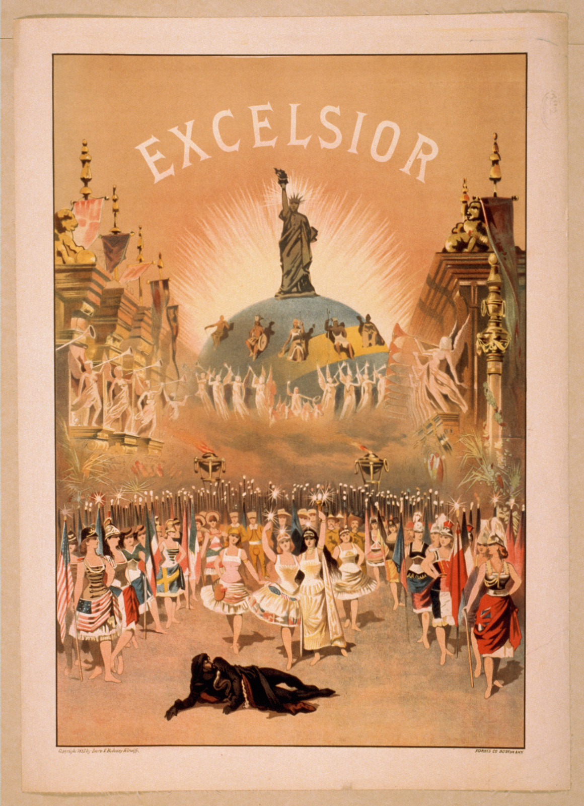 Excelsior, 1883 — vintage poster