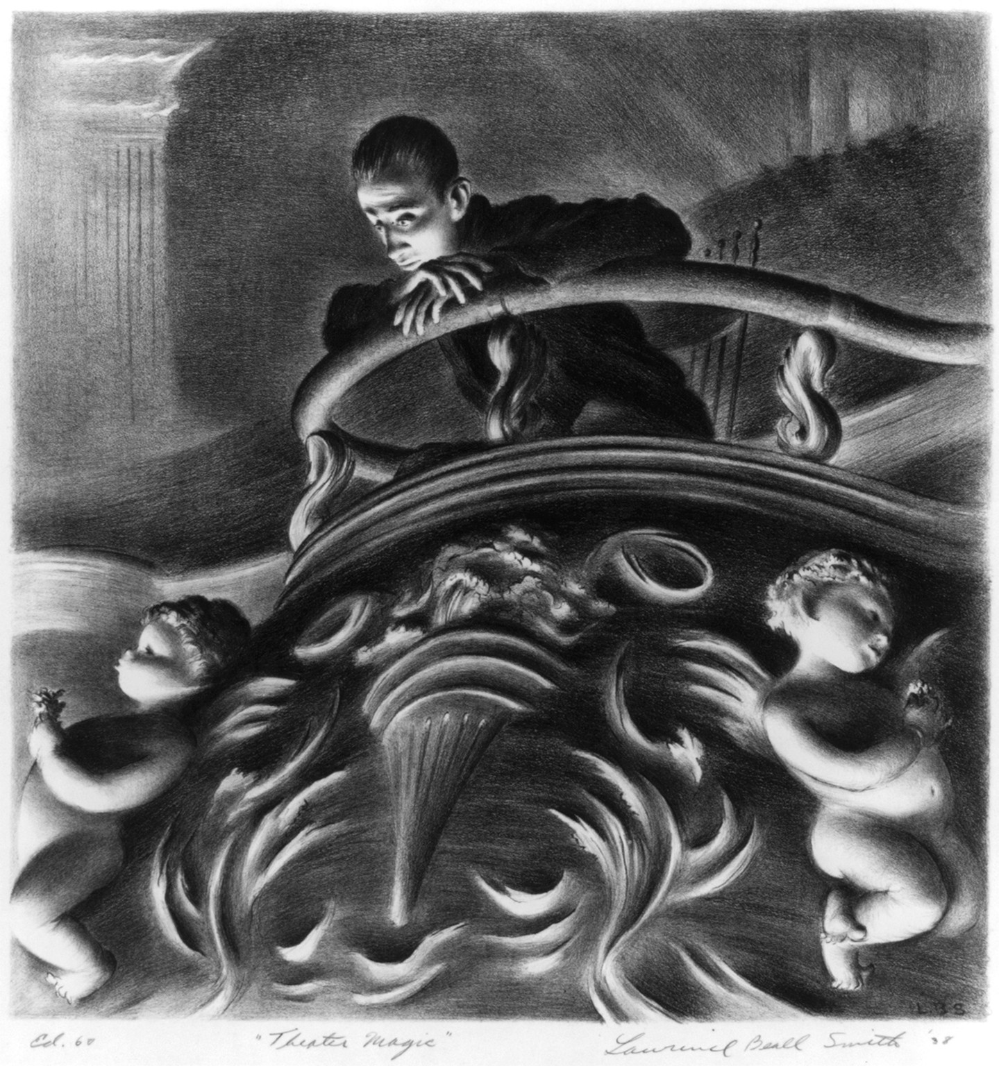 Theater magic, 1938 — vintage poster