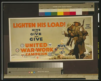 Lighten his load! Give and give and give United War-Work Campaign, Nov. 11th to 18th.