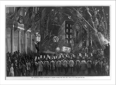 [The Centennial Fourth - illumination of Madison Square, New York]