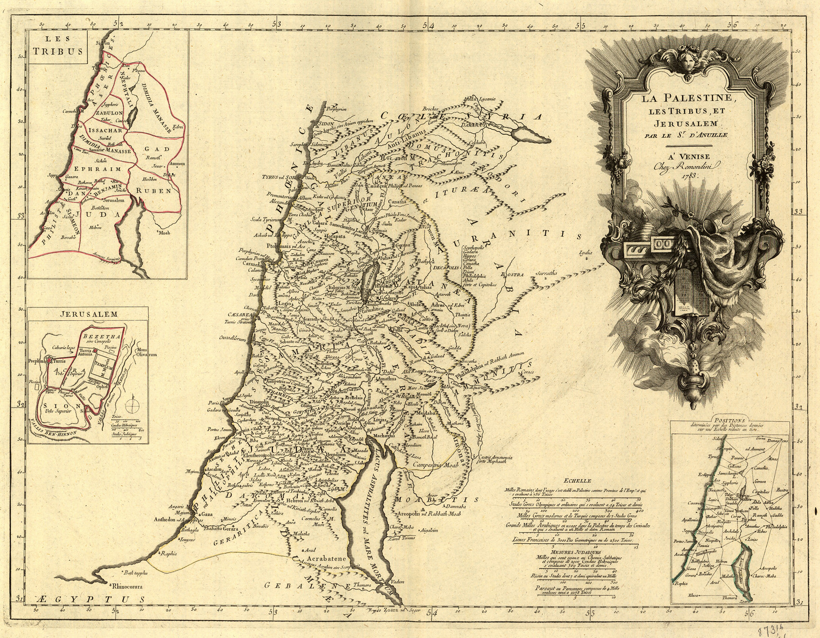 La Palestine, les Tribus, et Jerusalem — historic image