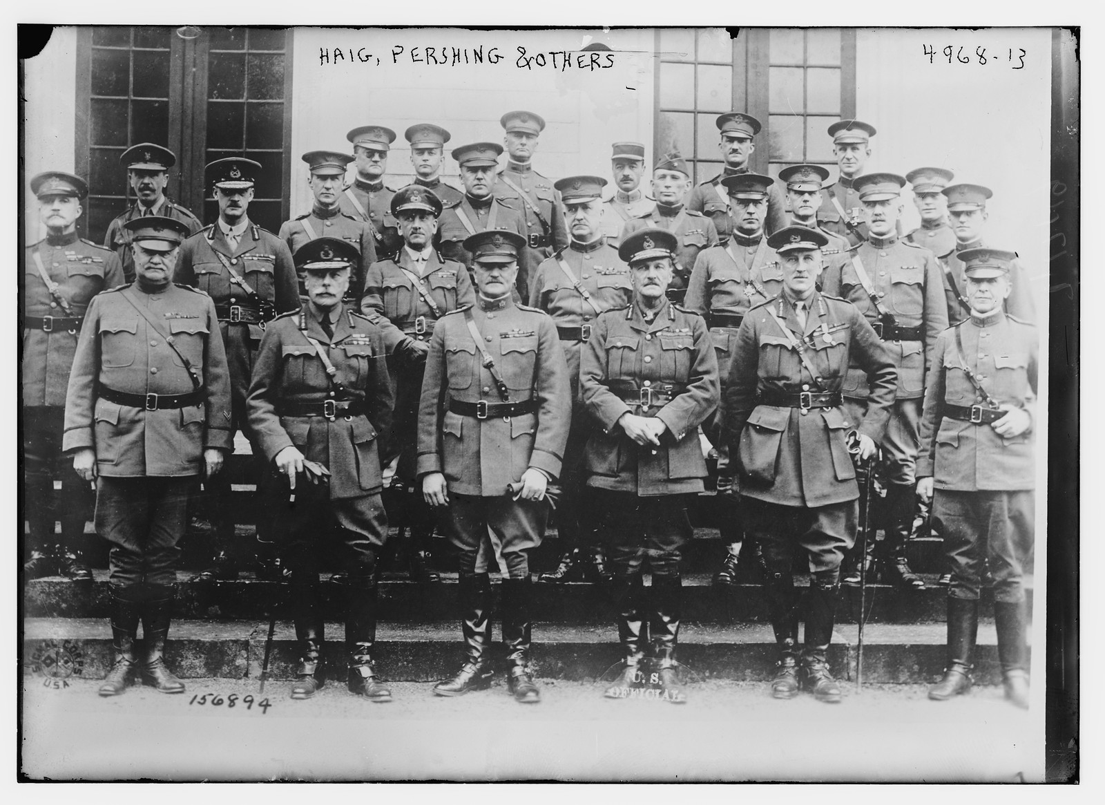 Haig, Pershing & others, n/a — historic photograph