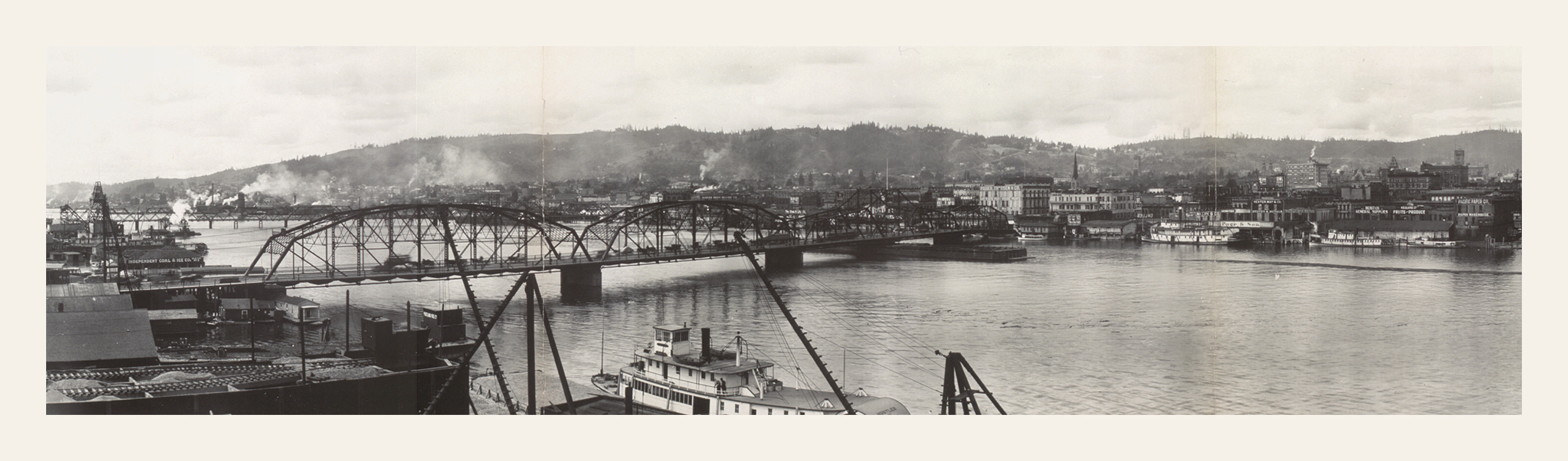 OR 1908 Portland river scene 1 PHOTO, 1908 — historic image