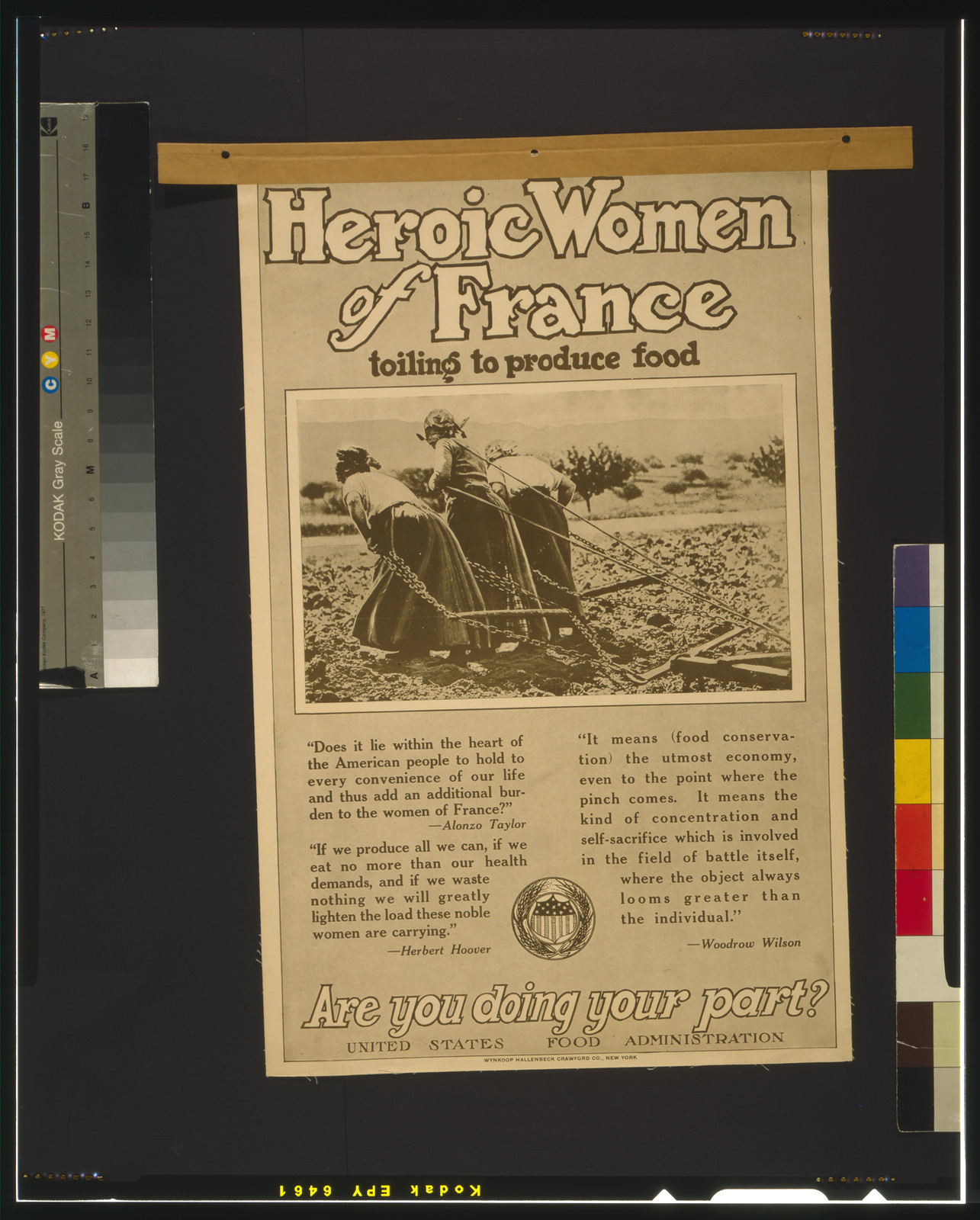 Heroic women of France toiling to produce food Are you doing your part?, New York : Wynkoop Hallenbeck Crawford Co., [between 1914 and 1918] — vintage poster