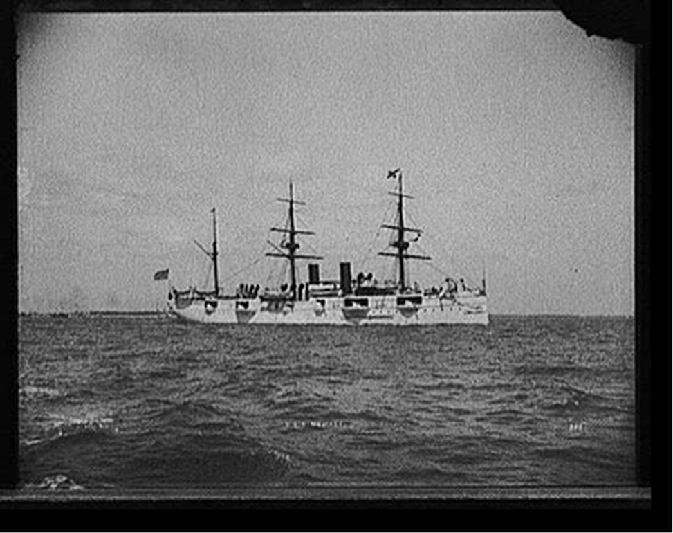 U.S.S. Newark, c1893. — historic photograph