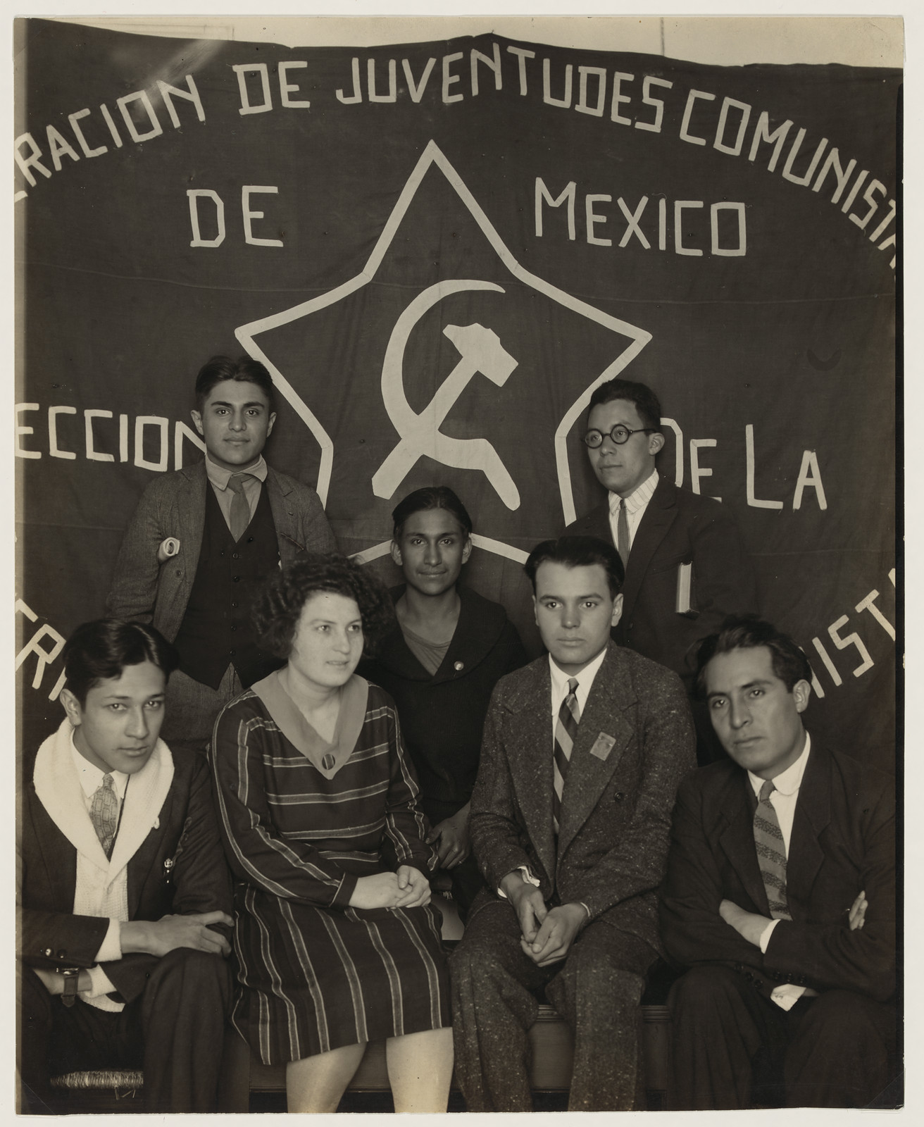 Members of the Federación de Juventudes Comunistas de México — historic image