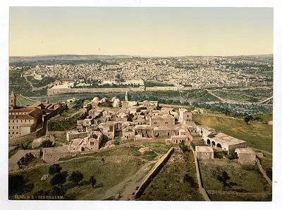 General view Jerusalem Holy Land