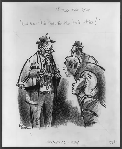 Vintage Photo Print - And now this one, for the mail strike!