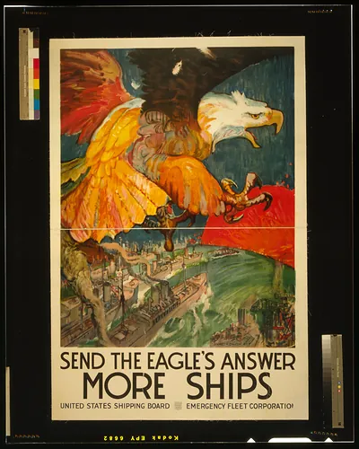 Send the eagles answer - more ships United States Shipping Board Emergency Fleet Corporation / James H. Daugherty.