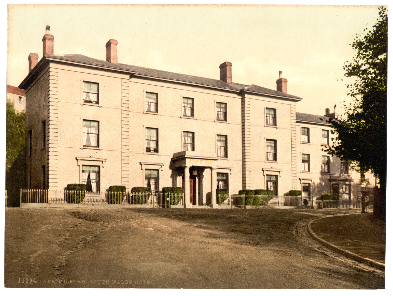 South Wales Hotel New Milford Wales, [between ca. 1890 and ca. 1900]. — historic print