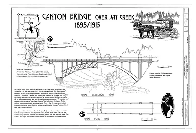 Canyon Bridge over Jay Creek, 1895/1915