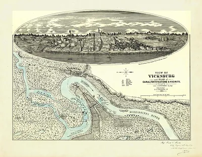 MS Vicksburg 1863 MAP