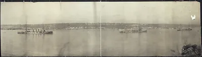 English warships Hudson River, New Jersey, 1909