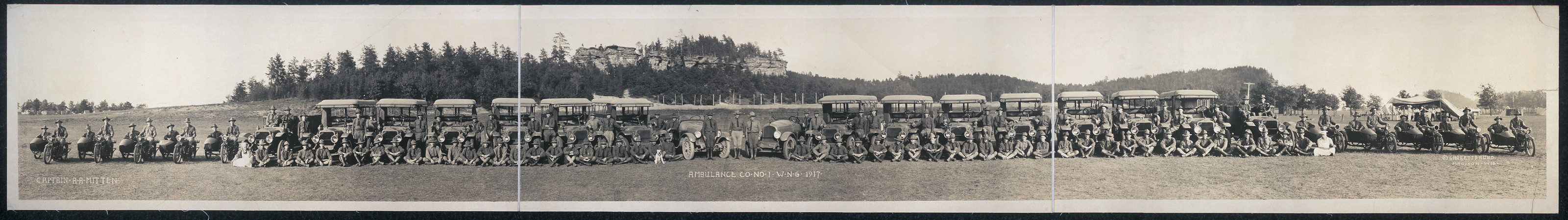Ambulance Co. no. 1, W.N.G, Wisconsin, 1917, 1917 — historic image