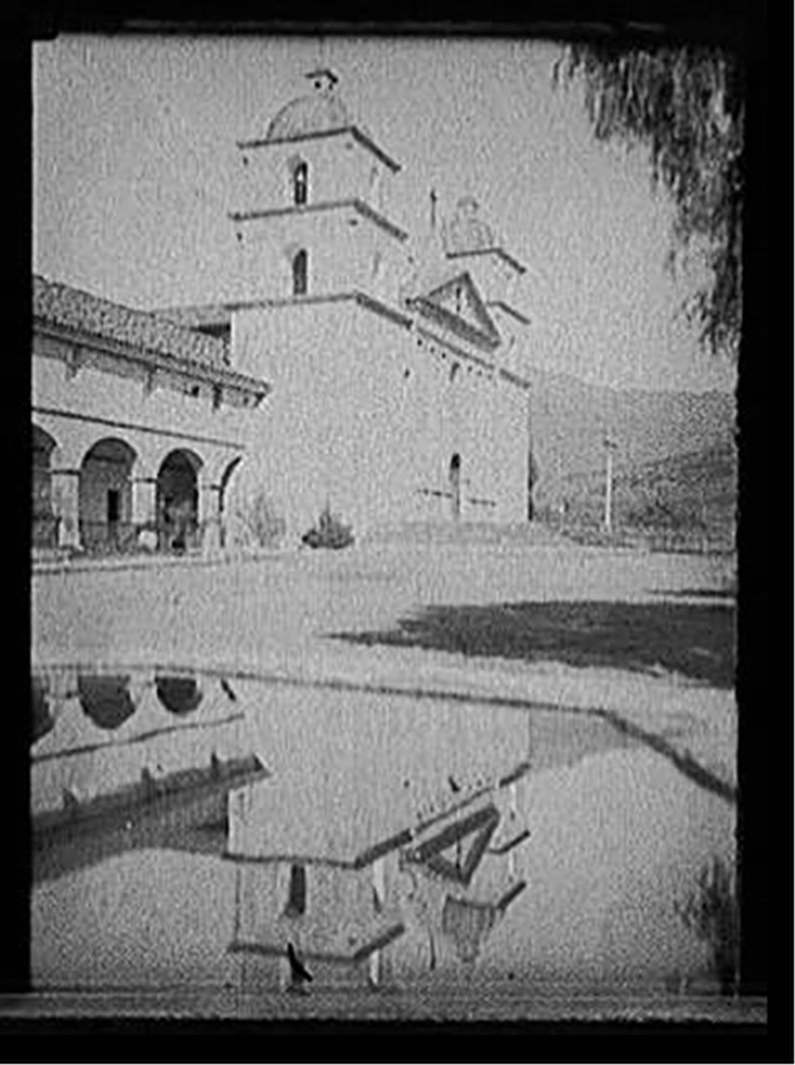[Mission, Santa Barbara, California], [between 1910 and 1930] — historic photograph