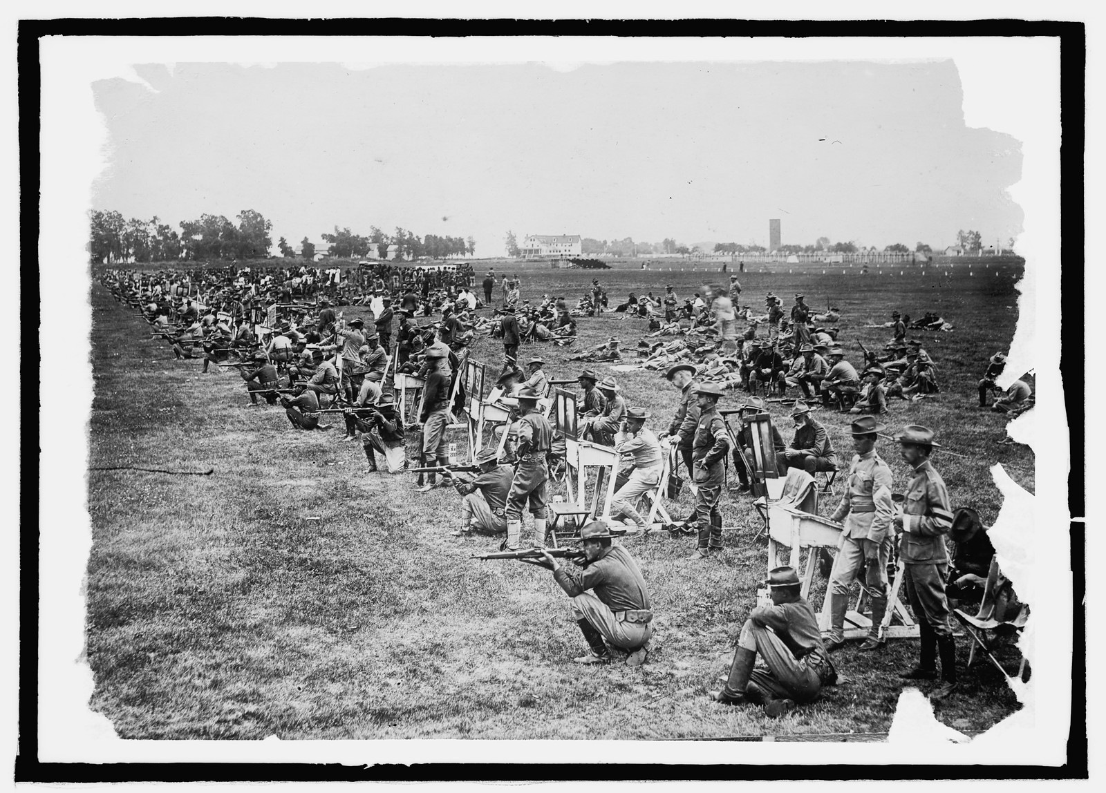 Firing line at a National Match, [between 1908 and 1919] — historic photograph