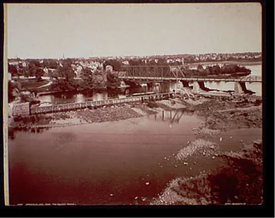 Janesville, Wis. from the railway bridge