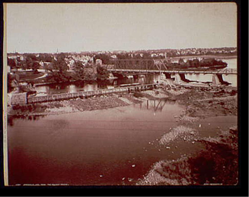 Janesville, Wis. from the railway bridge, [1898?] — historic photograph