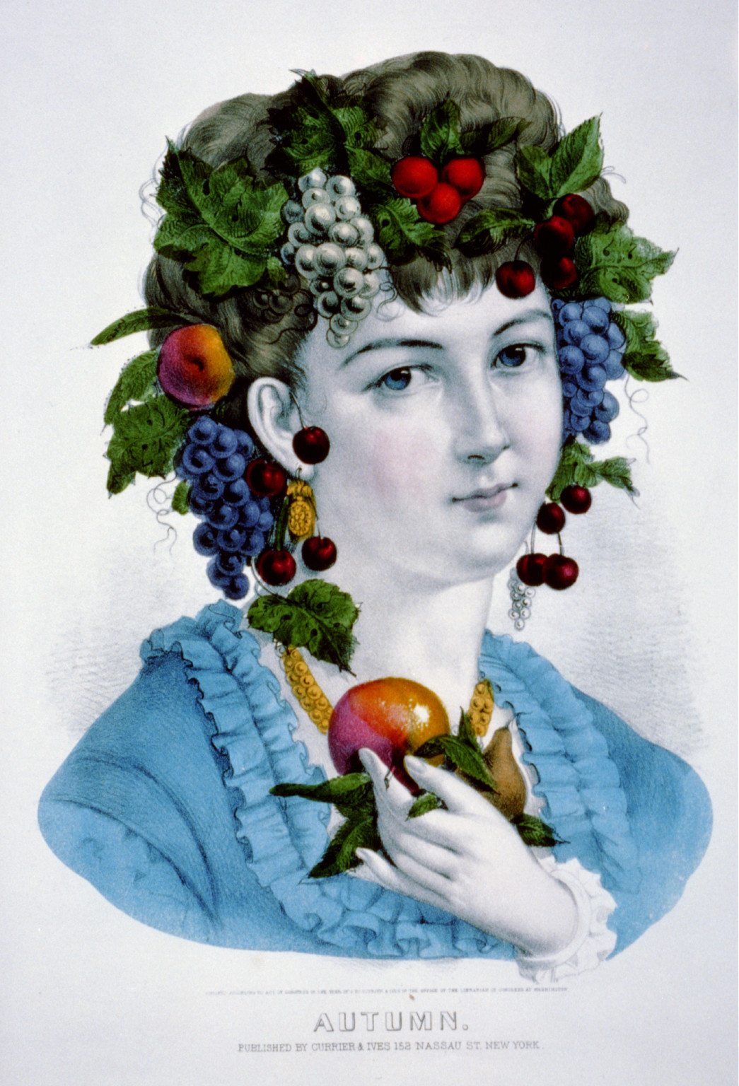 Autumn, [New York] : Currier & Ives, 1871. — antique lithograph