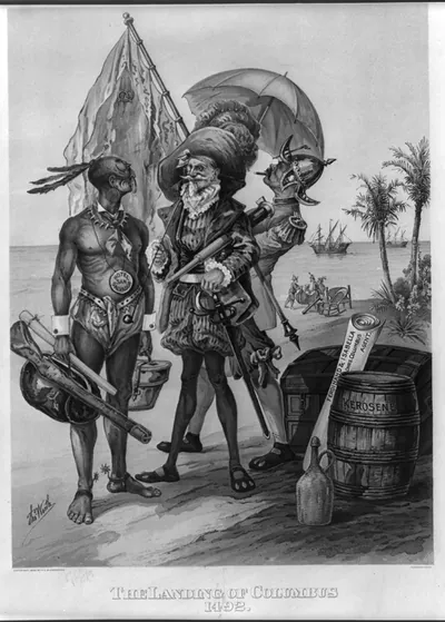 The landing of Columbus 1492