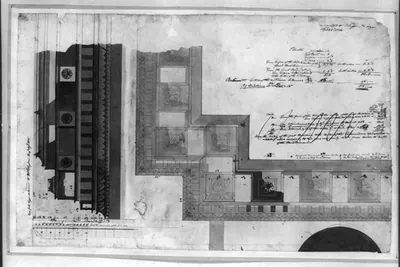 [United States Capitol, Washington, D.C. Hall of Representatives - cornice, ceiling plan]